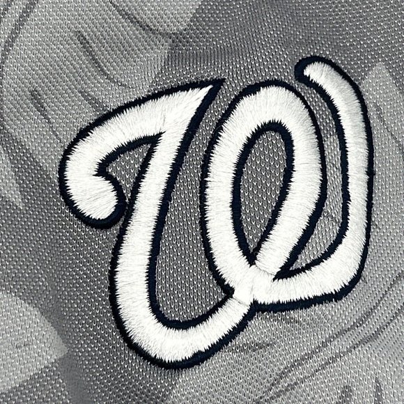 Tommy Bahama Shirt Men's M Gray‎ Polo MLB Palm Pro Washington Nationals - Picture 4 of 11